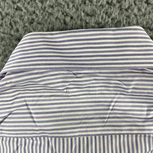 Culturata Thomas Mason Mens XL 17.5/44 Purple Tailored Fit Italy Long Sleeve - Picture 9 of 9